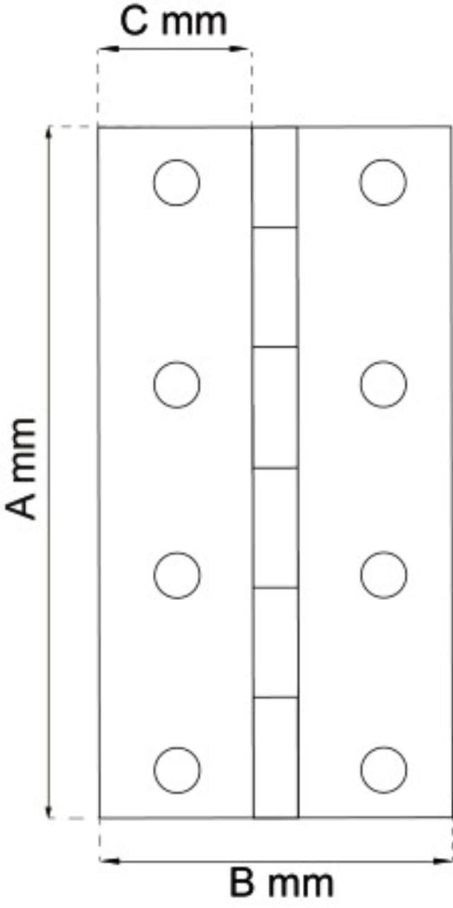 GÅNGJÄRN KANT 75X50MM 2 ST E-LGALV 