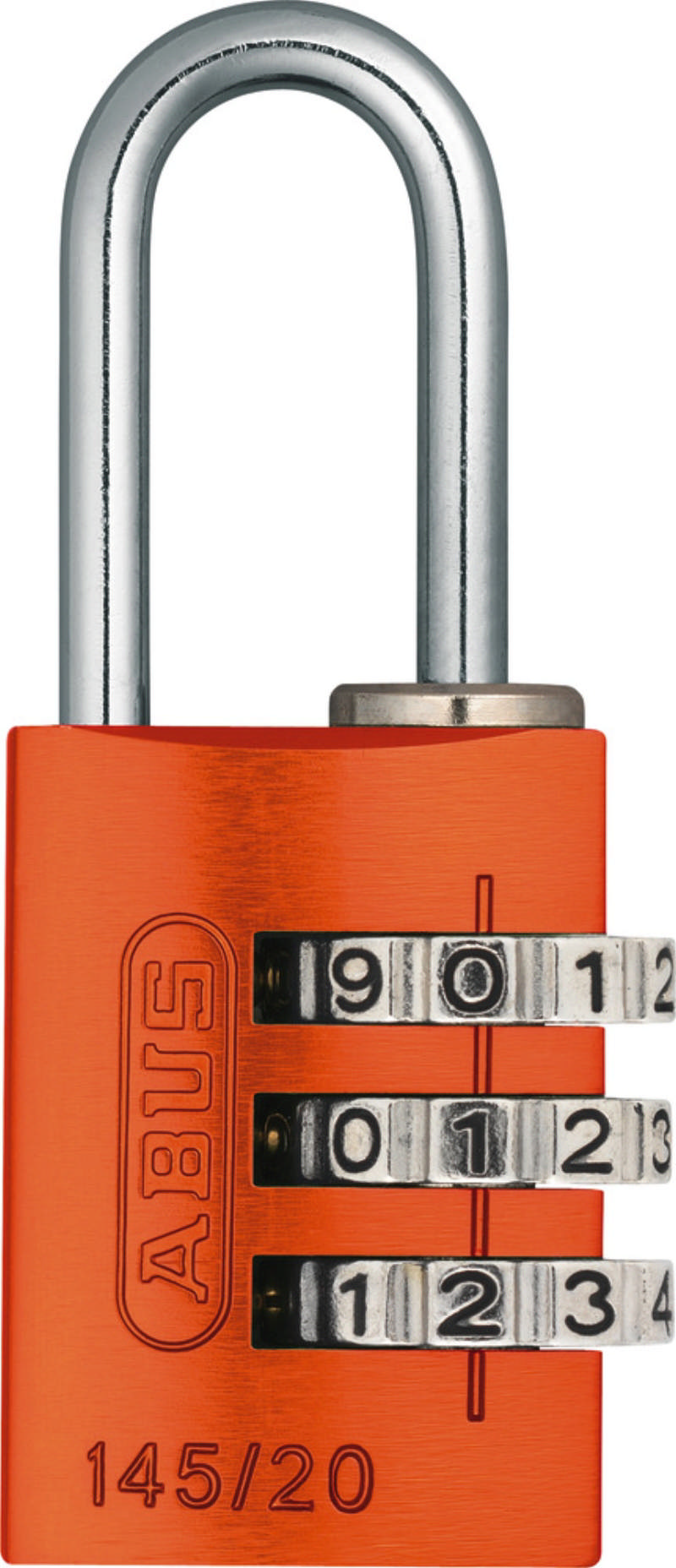Abus hänglås m/kod 145/20 Orange 