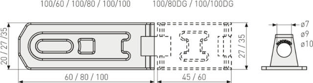 Abus hänglås attack 100/100 sb