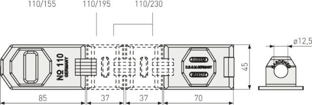 Abus hänglås attack 110/195 sb