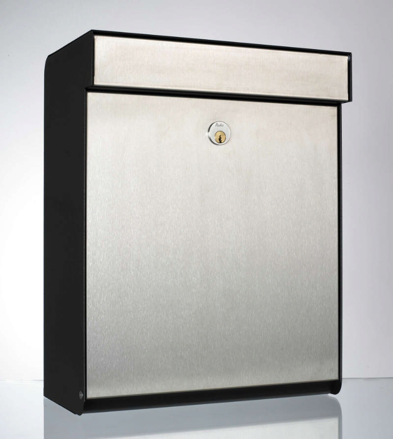 Allux Grundform Svart m. front i rostfritt stål