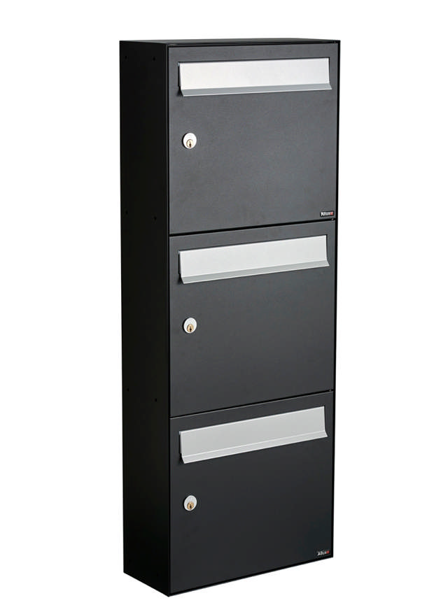 Allux HC4 - utan lås 3 modul med grå klaff