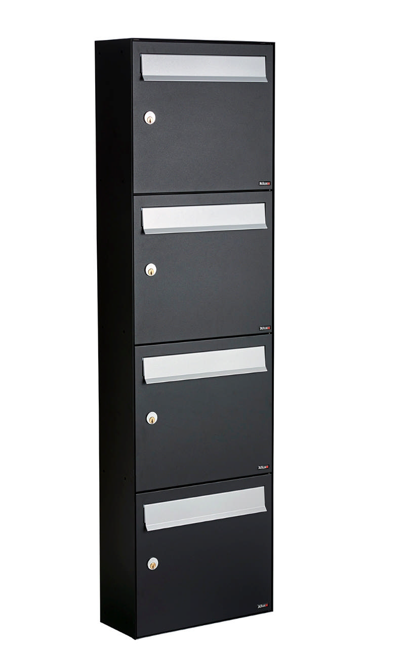 Allux HC4 - utan lås 4 modul med grå klaff