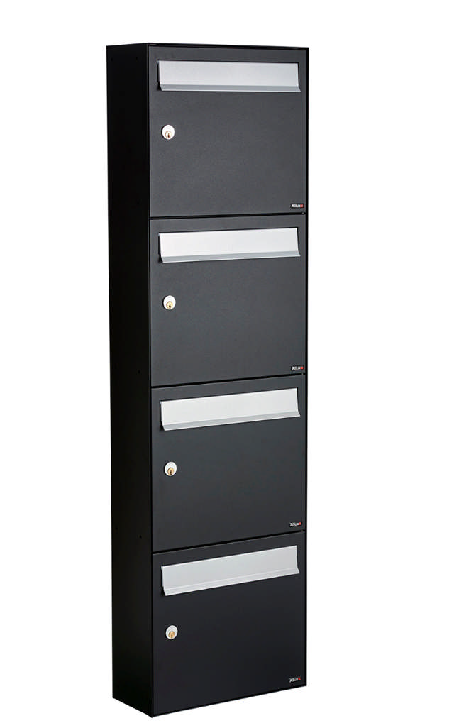 Allux HC4 - utan lås 4 modul med grå klaff