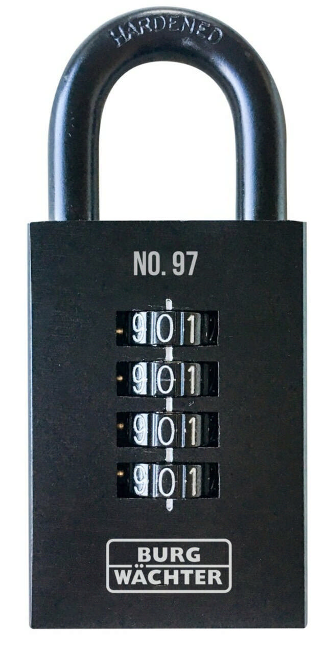 BURG hänglås med kodkombilås 97 50 SB