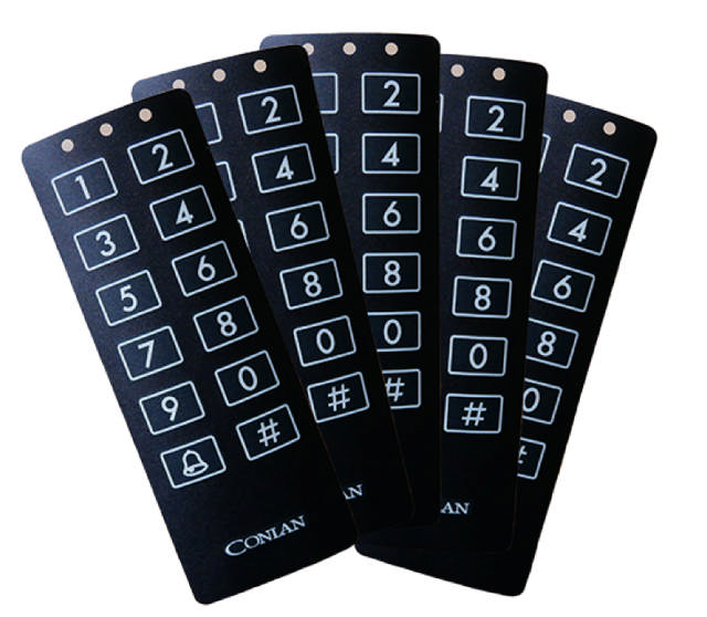 Conlan Frontplatta, Svart, för CT 1000, CT 2000, 5 st./pk