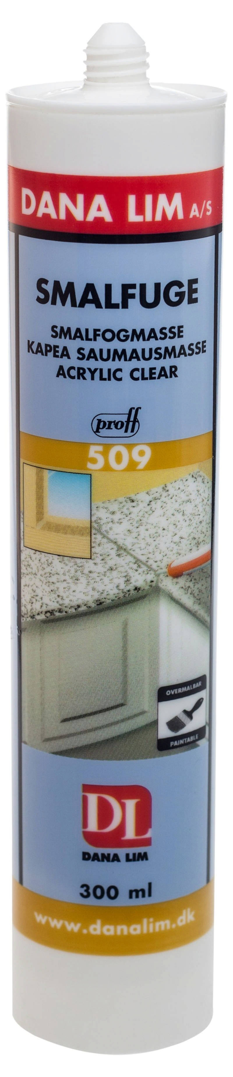 Dana Smal tätningsmedel 509 Transparent 300 ml