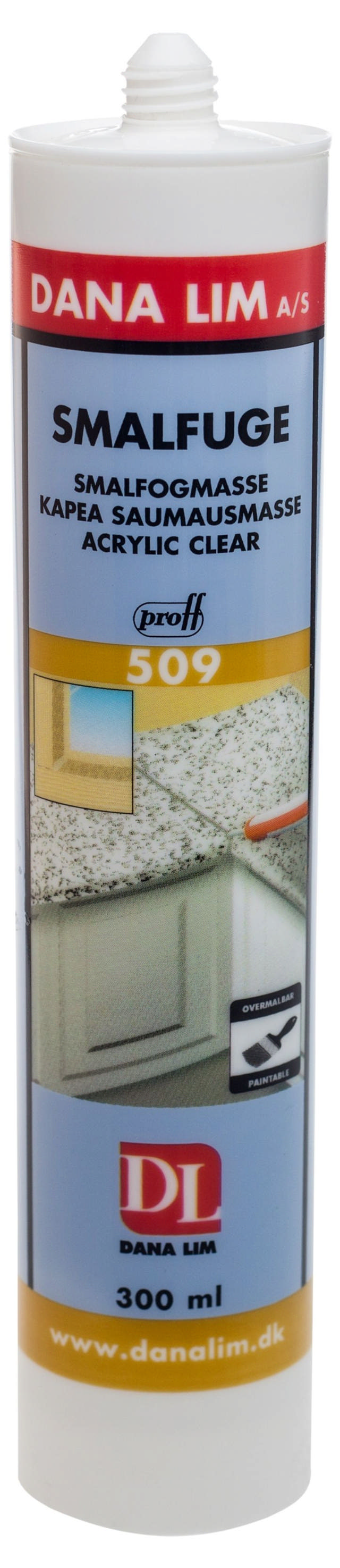 Dana Smal tätningsmedel 509 Transparent 300 ml