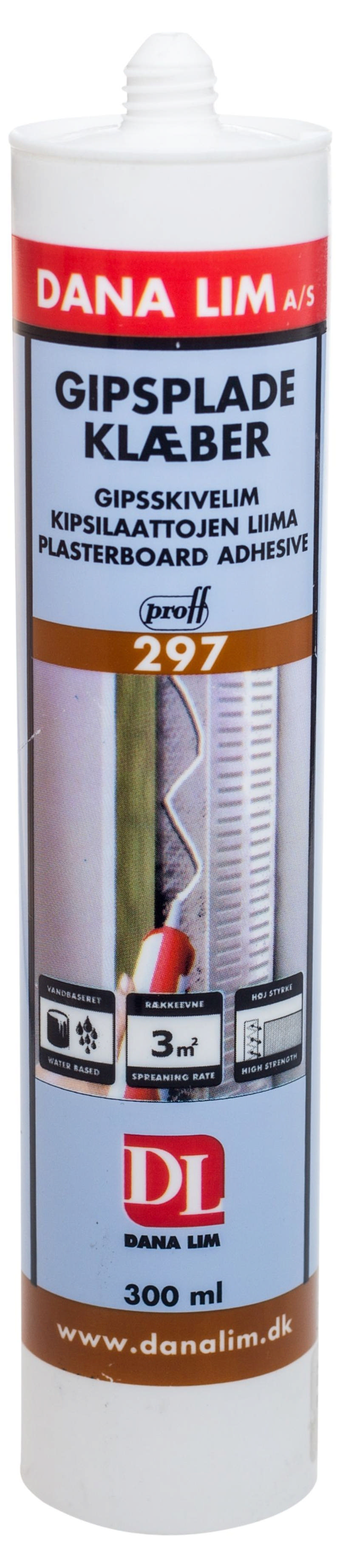 Dana Gipsskivor lim 297 300 ml