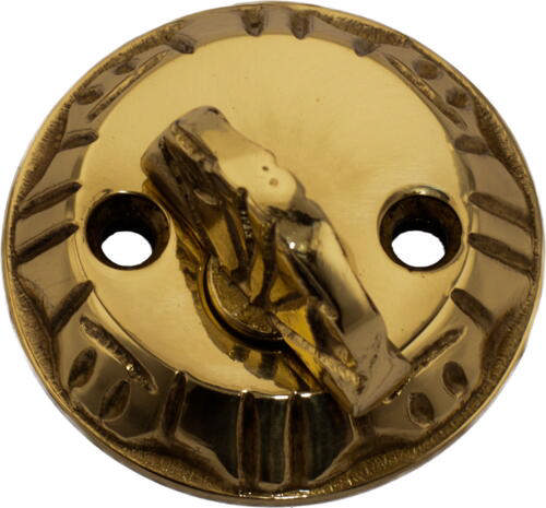 Kuldörrhandtag 6860 Mässing Polerad Utan Lack 60mm