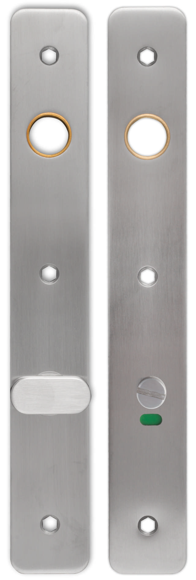 Långplatta smal profil för toalettbeslag Boda C/C75