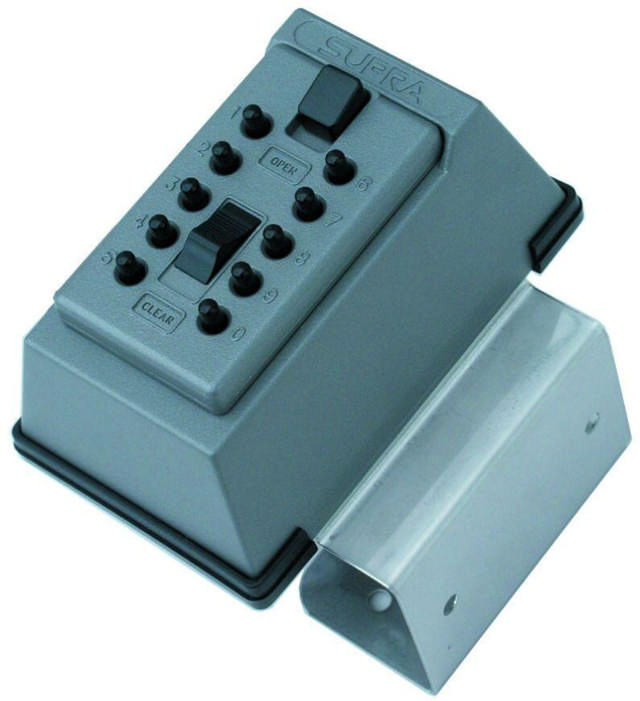 Keysafe nyckellåda 1017 grå m/kod + fäste, inkl. täcka