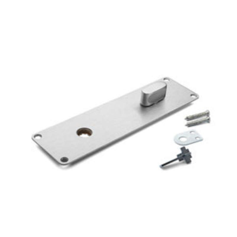 Arne Jacobsen långskylt med twist, polerad mässing