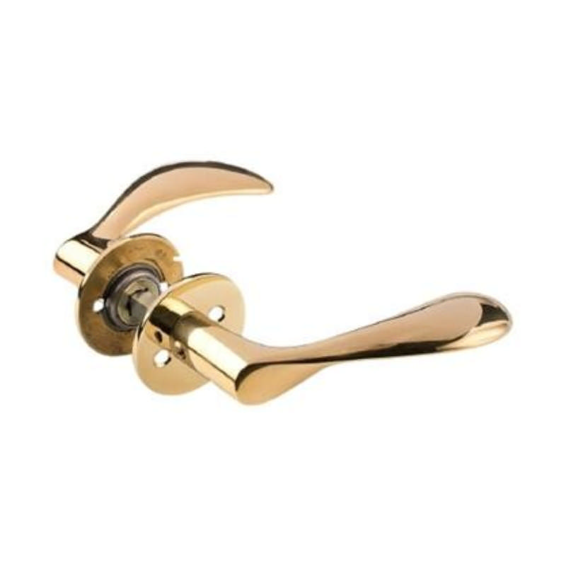 Arne Jacobsen dörrhandtag 111 mm med rosetter CC30, Sl. Mes.