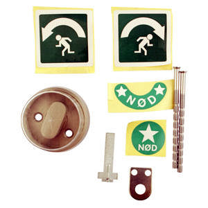 Lockit nödutgångsfäste 1150/1152 rostfritt/komplett (12305)