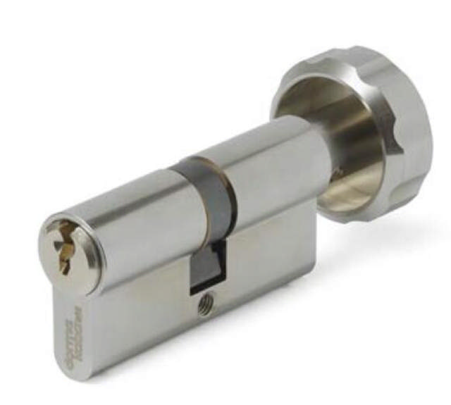 pextra+ Din knoppcylinder 6/4005, matt krom