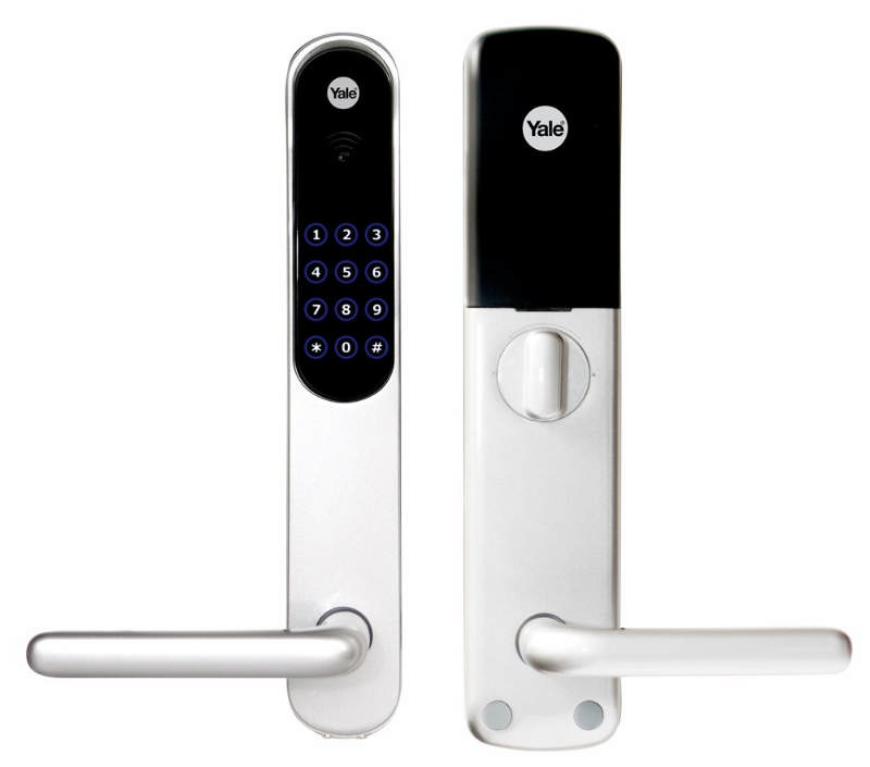 Yale Doorman lång skyltset med låslåda, silver (924842)