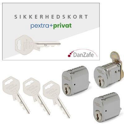 pextra+ privat set, 2x4060-S, 1x4007, 3xnycklar, matt krom