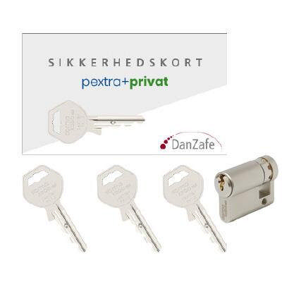 pextra+ privat set, 1x4000, 3xnycklar