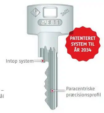 Klipp nyckel ABUS Zolit