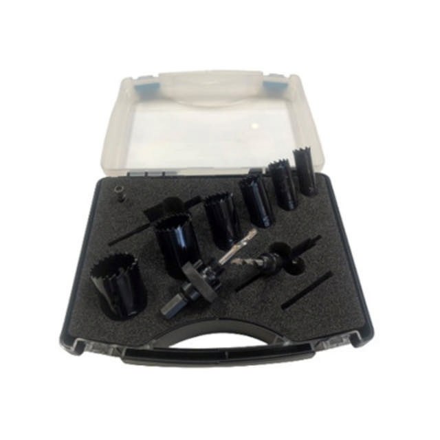 Heller hålsågssats 19,22,25,30,35,40 mm med adapter