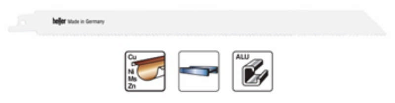 Heller bajonettsågblad 130mm alu/metall, pk. a 5 st. S1211H