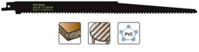 Heller bajonettsågklinga 280mm trä/plast, pk. a 5 st. S1344D