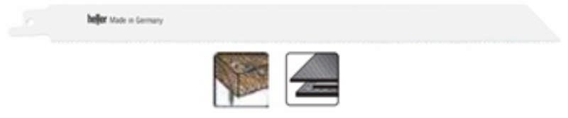 Heller bajonettsågklinga 260mm trä/metall, pk. a 5 st S1222VF