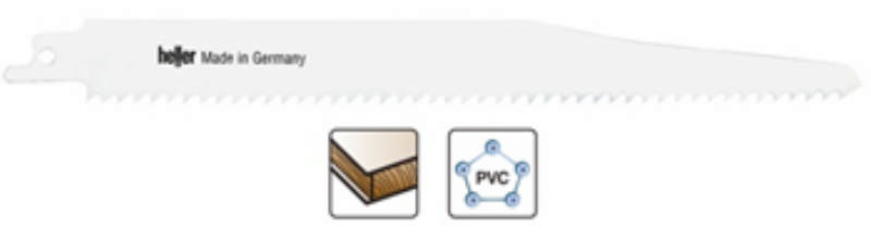 Heller bajonettsågklinga 205mm trä/plast, pk. a 5 st S1110DF