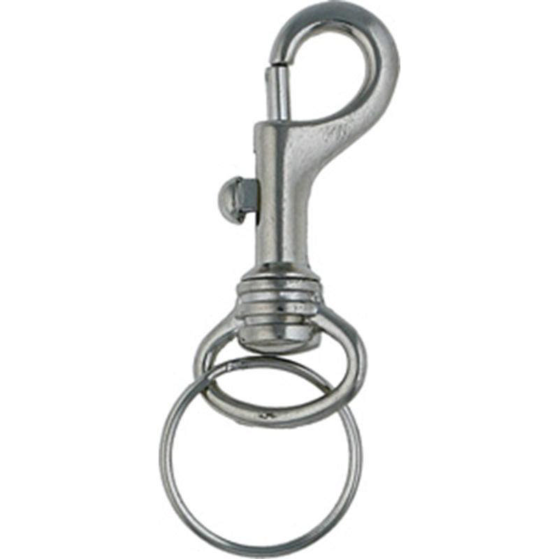 Karbinkrok m/nyckelring 54mm.