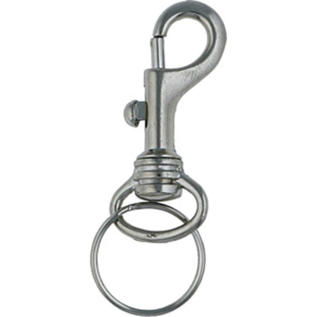 Karbinkrok m/nyckelring 54mm.