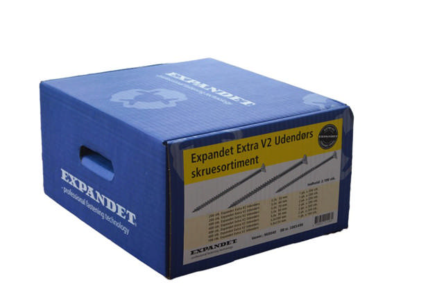 EXP extra V2 utomhusskruvsortiment PK 2100
