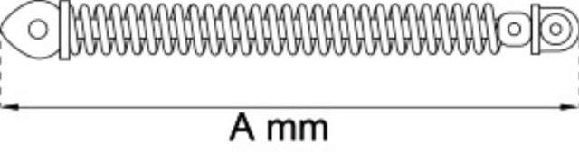 DÖRRSTÄNGARE SPIRAL 295MM GALVANISERAD. 