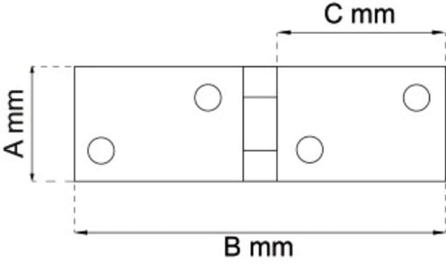 KLAPPGÅNGJÄRN 19X70MM 2 ST ELEKTRISK GOLV 