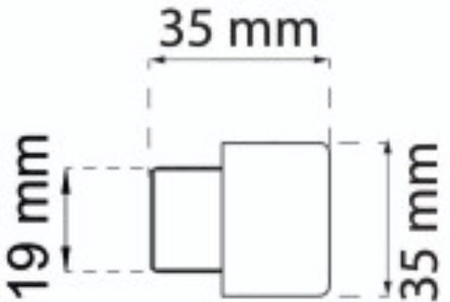 BUFFERAD T/DÖRRSTOP 2892/2893 SVART LP