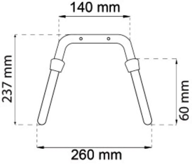 SLANGHÅLLARE 237MM ELGALV