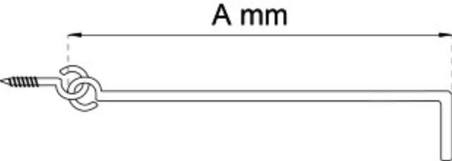 STORMKROK 300MM GALVANISERAD 2 ST 