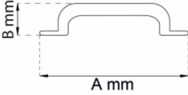 MÖBELHANDTAG 165MM FÖRNICKLAD 