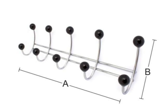 BERRY 5-KROKS KAPPHÄNGNING SVART/KROM