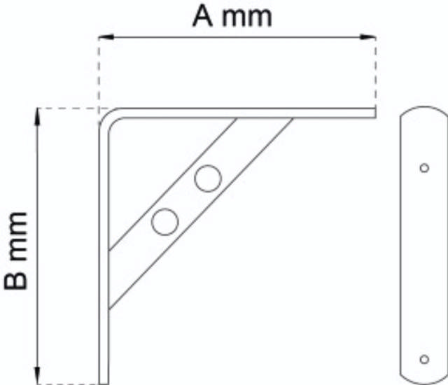 HYLLKONSOL CIRKEL SVART NICKEL