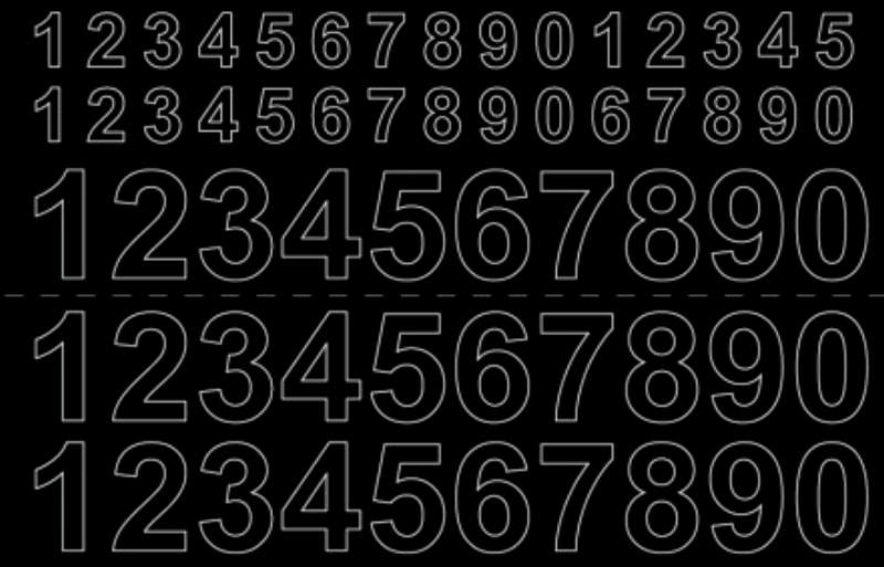 TALARK VINYL 0-9X3 ST 13/26MM SVART