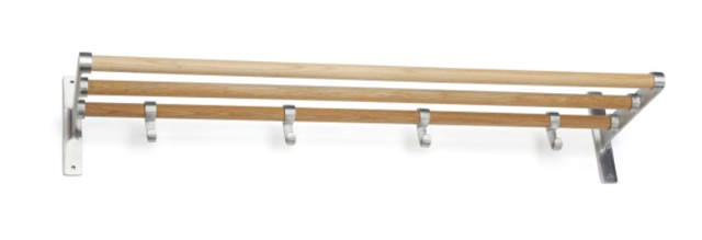 Hatthylla elegant 600 mm aluminium/ek