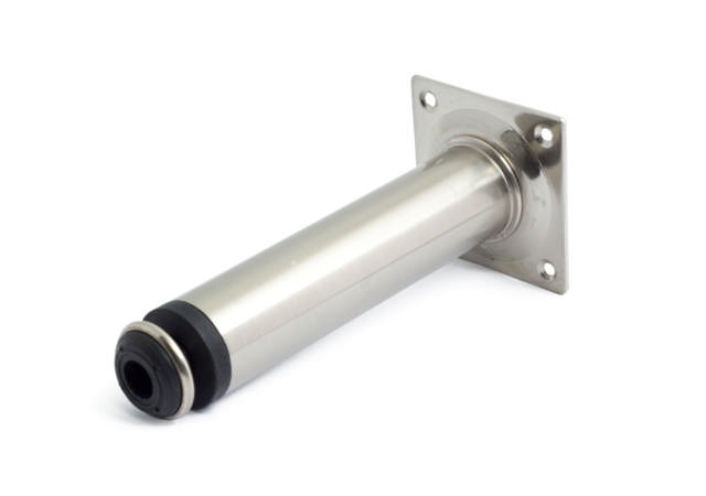 Hattkrok 130mm vit med vita skruvar 