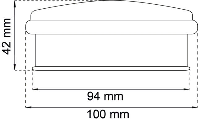 DÖRRSTOPPAR MED GUMMISULOR Ø101X40MM ROSTFRITT