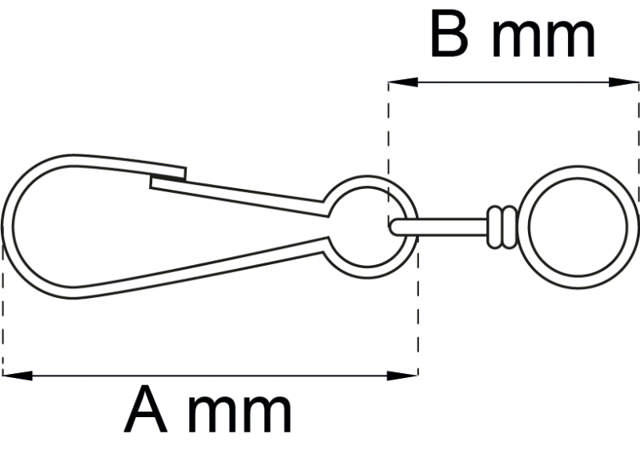 Karbinhake SIMPLEX 4293 50MM STÅL FÖRNICKLAD
