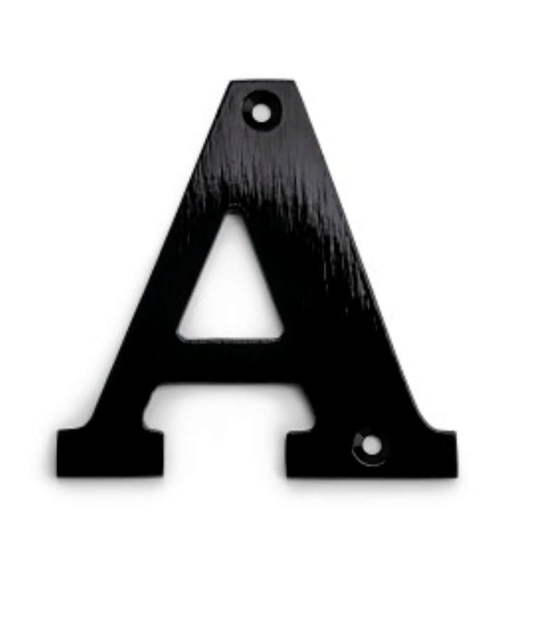 BOKSTÄV 78MM NR A SVART **UTGÅR VID SLUTSÅL**