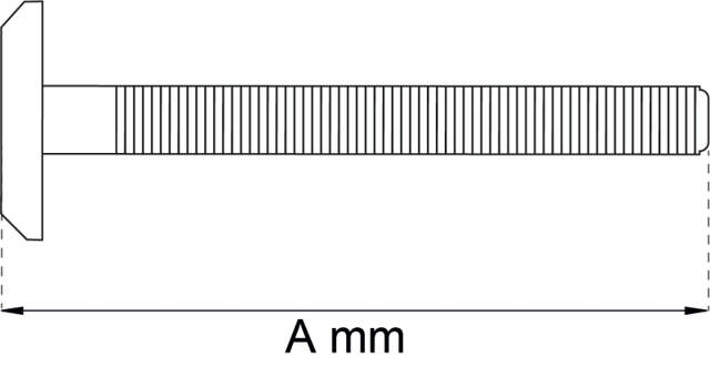 MÖBELSKRUV M6X100MM