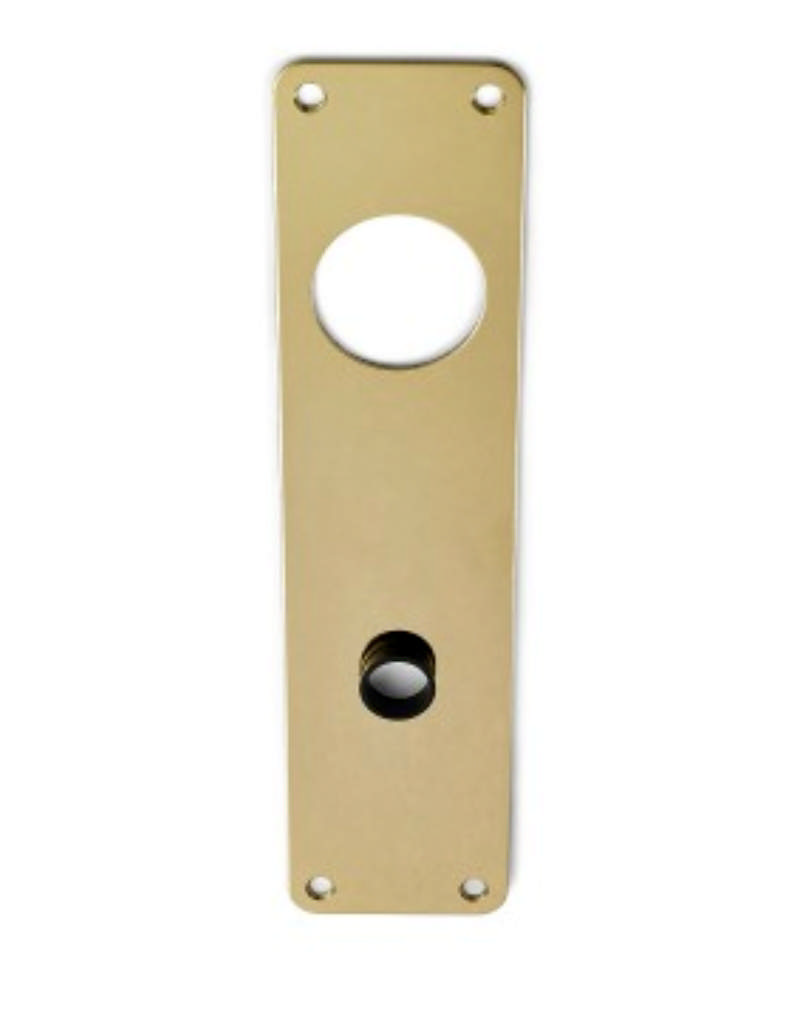 Lockit långskylt 1208 polerad mässing