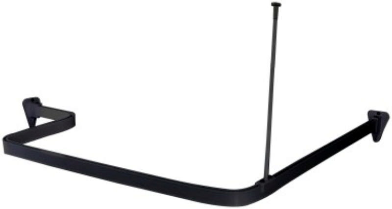 GARDINSTÄNG FLEX 3X1 M SVART 