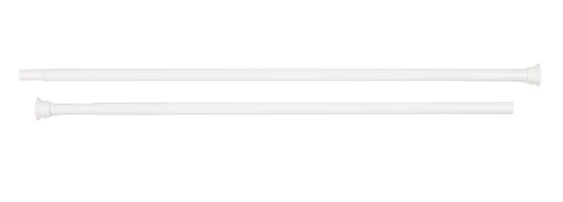 GARDINSTÅNG 75-220 CM VIT 